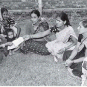 Women sitting in a circle