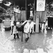 A volunteer working with a human rights defender